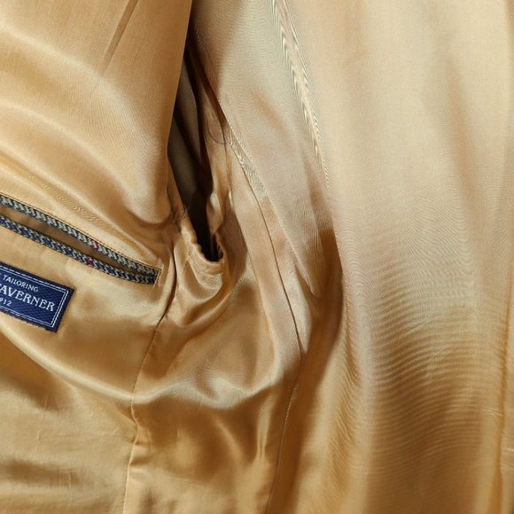 Vintage BROOK TAVERNER 42L Saxony Supreme Wool Houndstooth Blazer Sport Coat - Picture 9 of 11